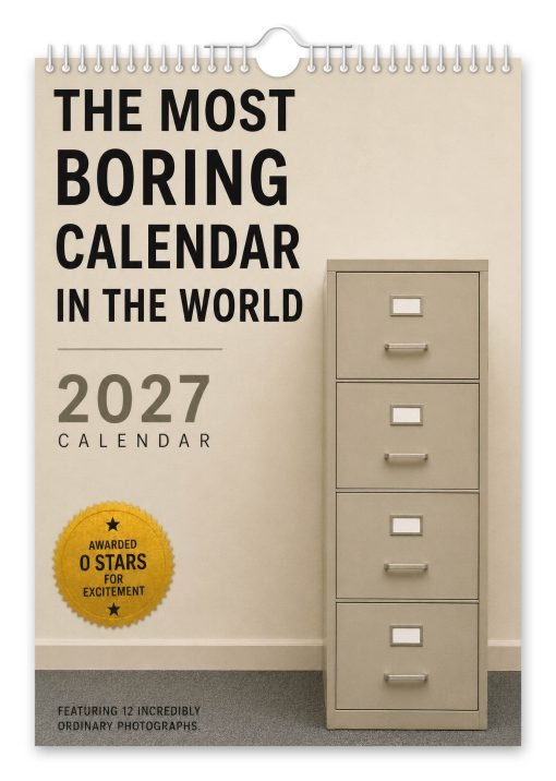 The Most Boring Calendar in The World Novelty Calendar