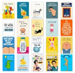Funny Birthday Card Selection Pack - 016
