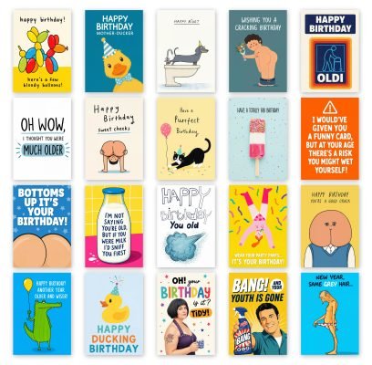 Funny Birthday Card Selection Pack - 016