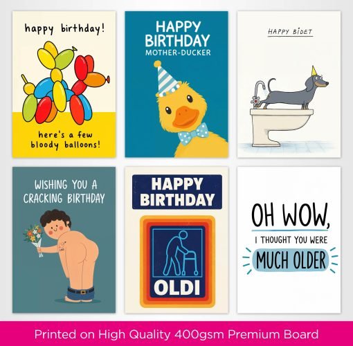 Funny Birthday Card Selection Pack - 016 - Image 2