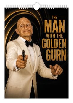 The Man with the Golden Gurn - A4 Hanging Notepad